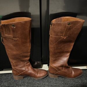 Franco Sarto Brown Heeled Boots